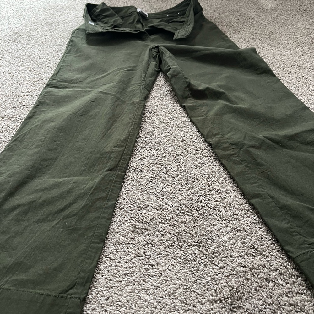Women’s Olive Green Wide Leg Pants